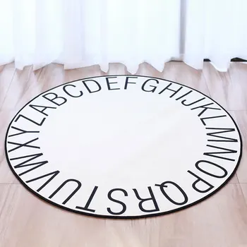 

Round Kids Crawling Mat Soft Non-Slip Play Mat Rug Carpet Children Play Tent Pad Baby Early Educational Toy Mat Kids Room Decor