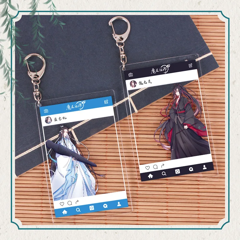 Мультфильм аниме брелок Lan Wangji Wu Wuxian FATE Xie Lian Hua Cheng кошмар Милый Забавный акриловый кулон модный персонализированный подарок