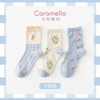 

Autumn And Winter New Style Women'S Socks Japanese-Style Children Tube Fashion 100% Cotton