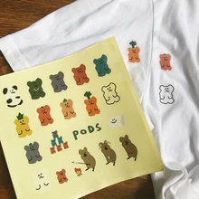 Милый мягкий медведь ПВХ Декор наклейки Скрапбукинг этикетка-наклейка Дневник стикеры для альбомов Kawaii корейские канцелярские игрушечные наклейки подарок