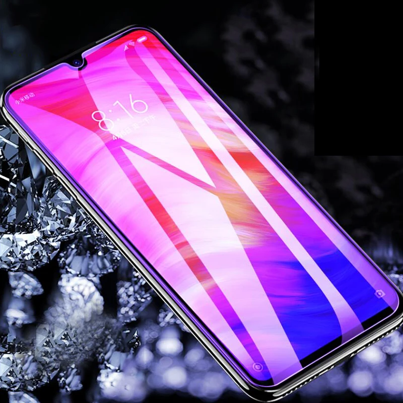 Анти синий фиолетовый светильник закаленное Стекло для Xiaomi Redmi 8 ультра тонкий