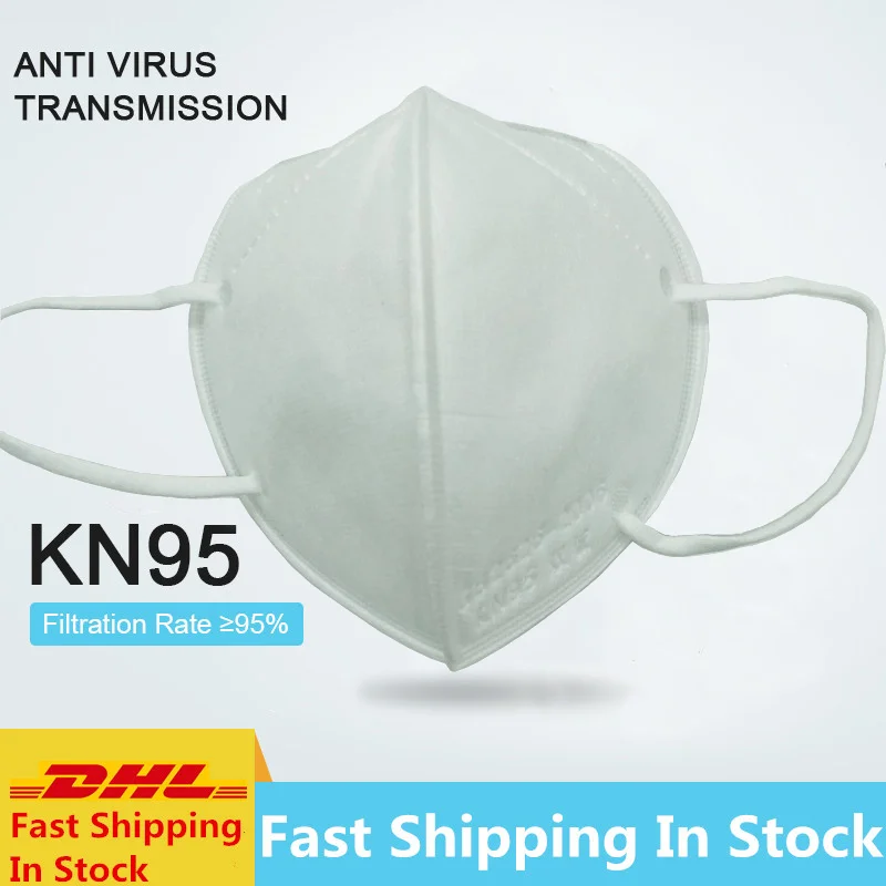 

50Pcs Face Mask KN95 Anti Influenza Anti-fog Mouth Masks Kn95 95% Same Protective FFP2 DHL