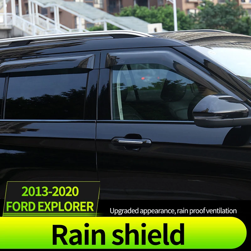 

Rain shield Windows visor side wind window deflectors visor windshield on the windows accessories For Ford explorer 2013-2020