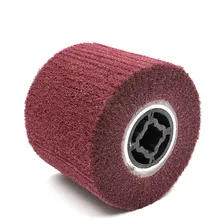 Roue à dessin en fil Non tissé 3M 8698 7447 Scotch Brite, acier inoxydable, brosse de polissage du métal, roue Abrasive, tambour de polissage