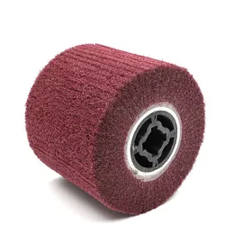 Roue à dessin en fil Non tissé 3M 8698 7447 Scotch Brite, acier inoxydable, brosse de polissage du métal, roue Abrasive, tambour de polissage 
