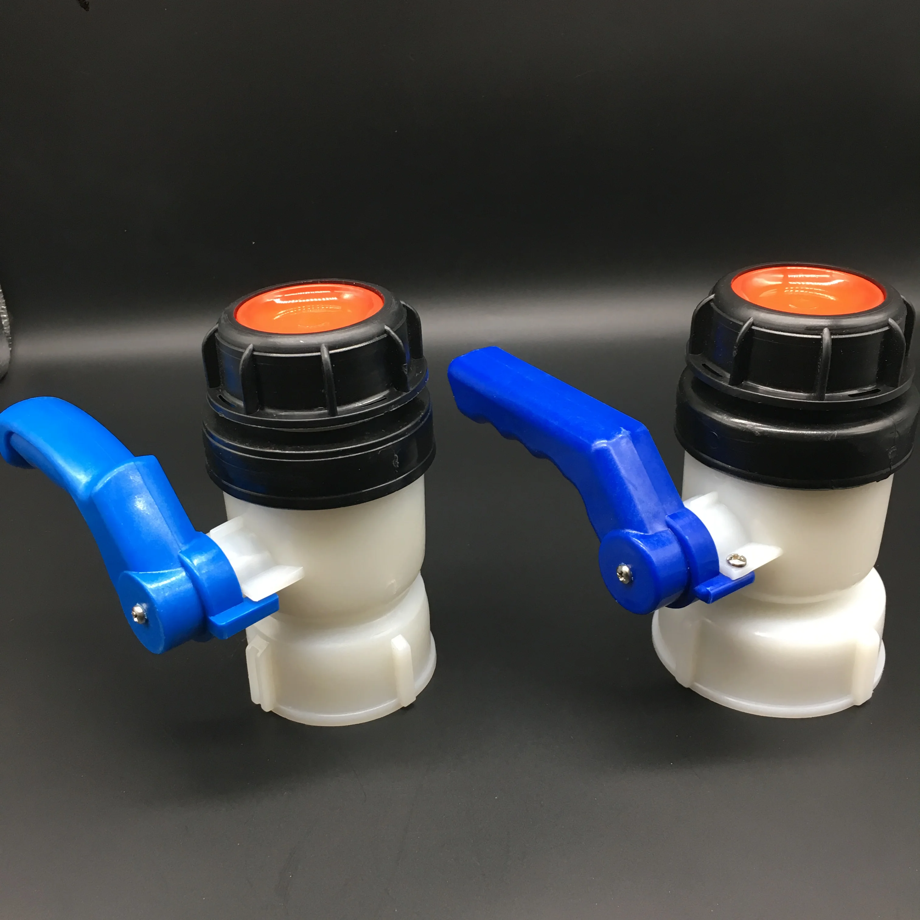 Горячая Распродажа 62 мм/75 мм HDPE шаровой кран для IBC контейнера бака одна пара (2 шт.)