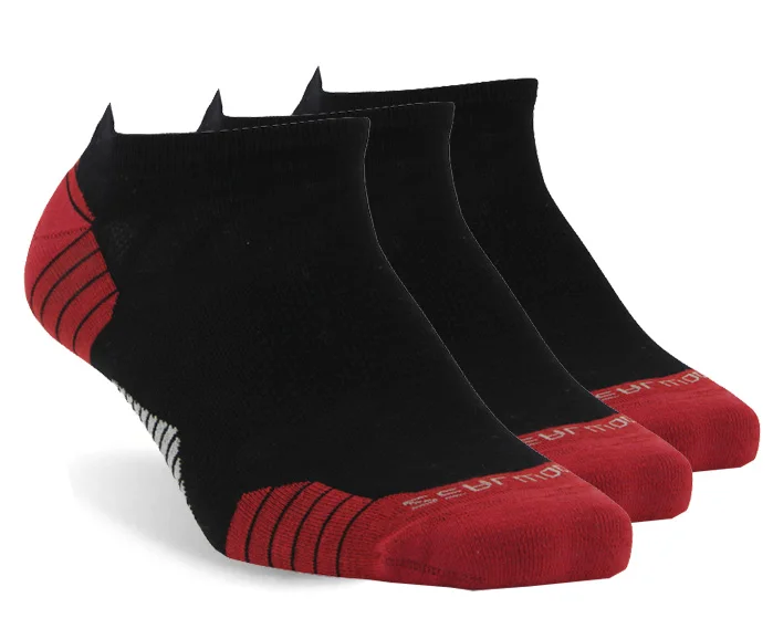 3 pair black red Спортивные носки для бега, ZEALWOOD унисекс, мериносовая шерсть, антиблистерные носки для походов, 1/3 пар - Цвет: 3 pair black red