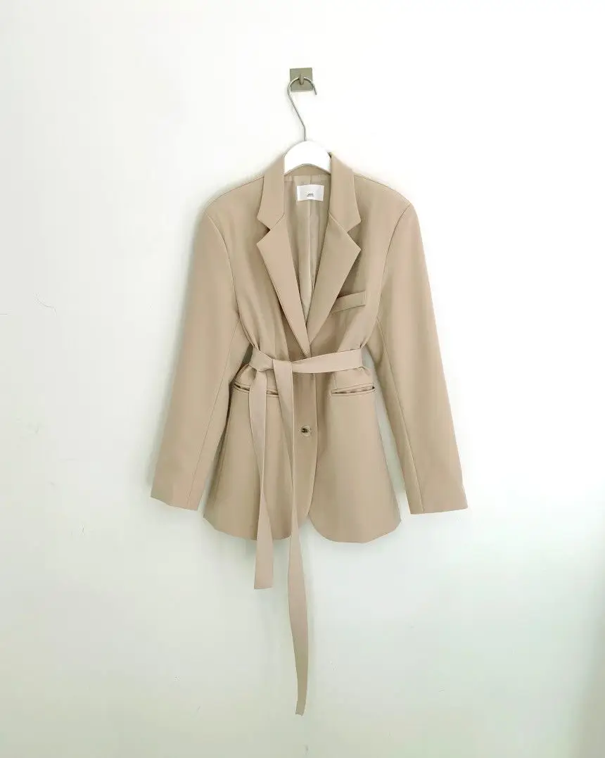 Sannian casaco feminino coreano terno colarinho dois