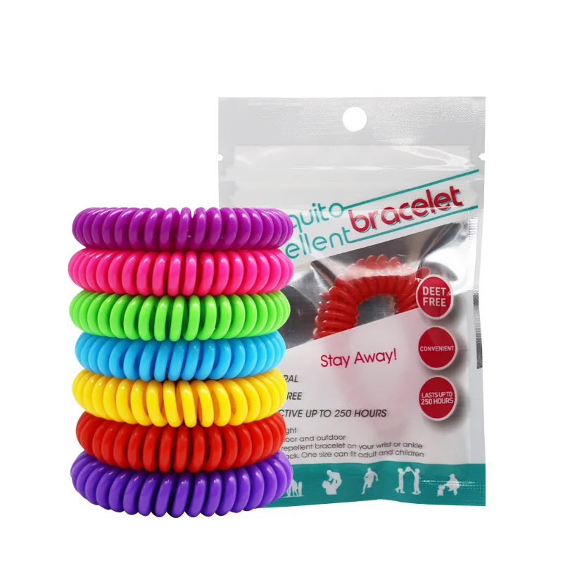 

2PCS Mosquito Repellent bracelet Spring Repellent Bracelet Essential oil Repellent mosquito telephone coil Citronella bracelet