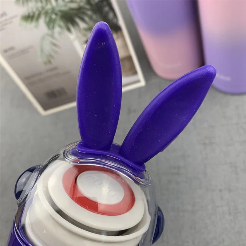 Japanese Thermos Vacuum Bottle student cartoon rabbit cup children's 304  stainless steel vacuum thermos water cup fashion trend - AliExpress