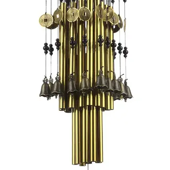 

Metal Tube Wind Chime with Copper Bell Large Windchimes for Patio Garden Terrace Outdoor Indoor