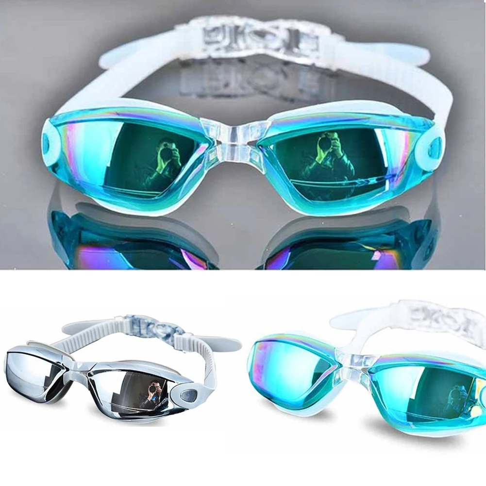 Анти-УФ Анти-туман гальванический купальник очки плавание дайвинг регулируемые плавательные очки женские мужские очки для плавания