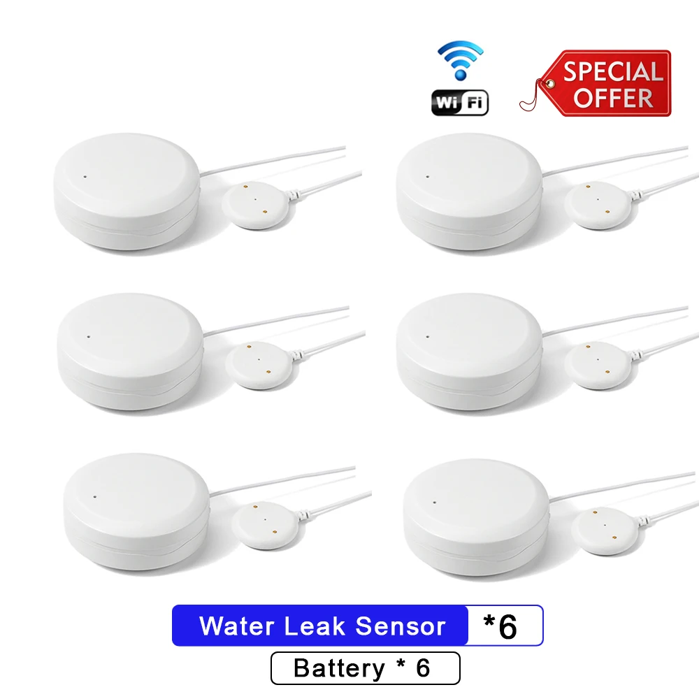 Beelite WiFi Water Leakage Sensor Smart Water Sensor Home Security Flooding Sensor Water Leak Detector Tuya Smart Home Alarm emergency lights car Alarms & Sensors