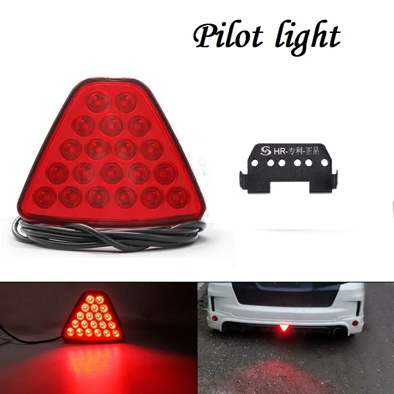 

New Arrival 1pc Brake Lights Universal F1 Style 20 LED Red Rear Tail Third Brake Stop Safety Lamp Light Car LED Signal Lamp