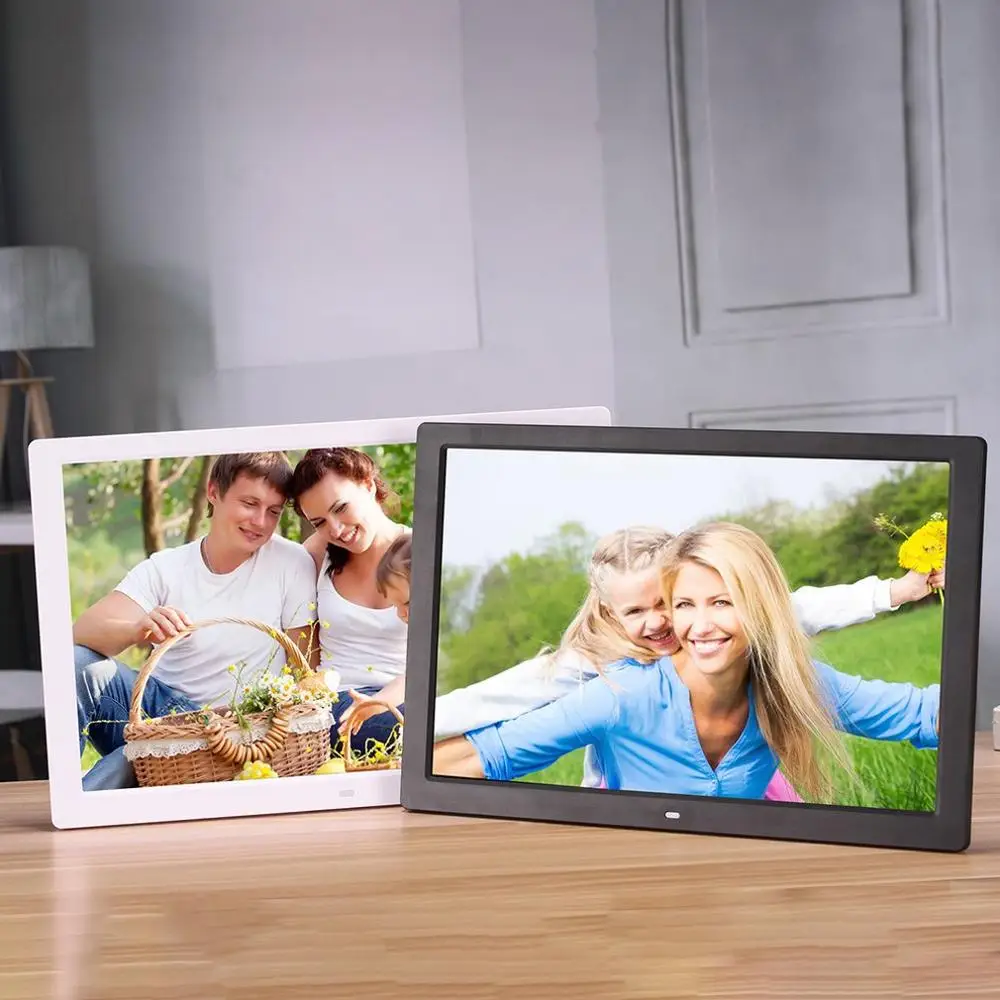 

17 inch Screen LED Backlight HD Digital Photo Frame Electronic Album Photo Music Film Full Function Good Gift