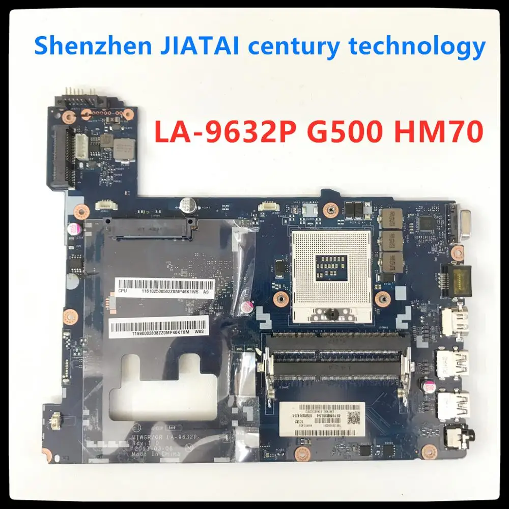 LA-9632P G500 motherboard HM70 for Lenovo G500 laptop motherboard VIWGP/GR LA-9632P Rev:1.0 PGA989 HM70 mainboard test ok