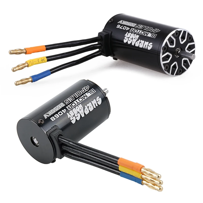 SURPASS HOBBY 2 шт. 4P бесщеточный двигатель для 1/8 RC: 1 шт. 4076 2250KV запчасти для грузовиков с 1 шт. 4068 2650KV Racing C