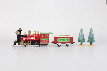 

Christmas Electric Railway Car Train Toy Set Racing Road Transportation Building Electric Toy Railway Train Gift For Children