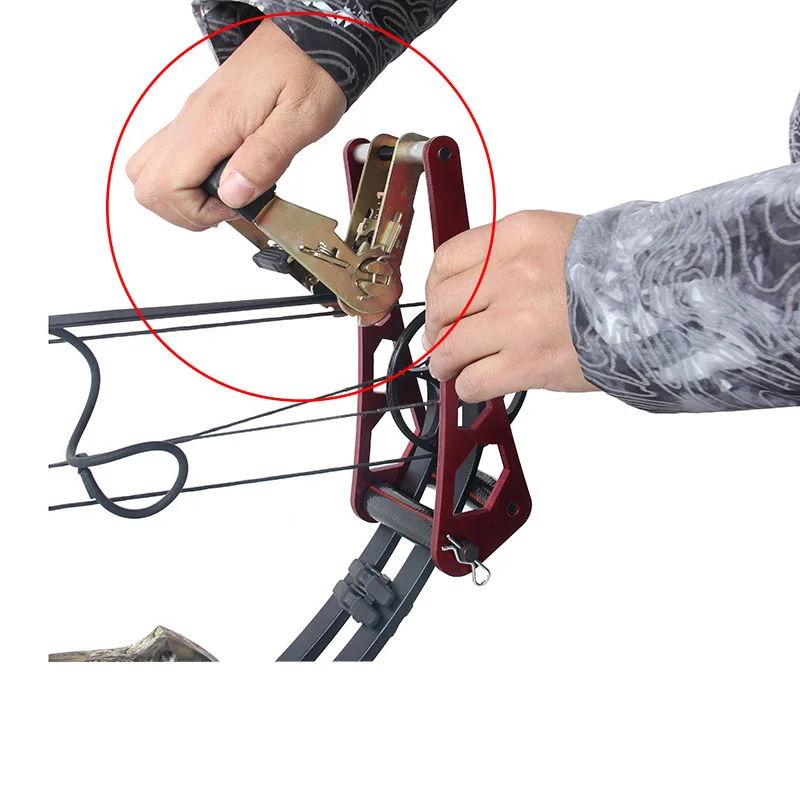 Sturdy Portable Archery Compound Bow Open Accessories Ratchet-Loc Press Set 