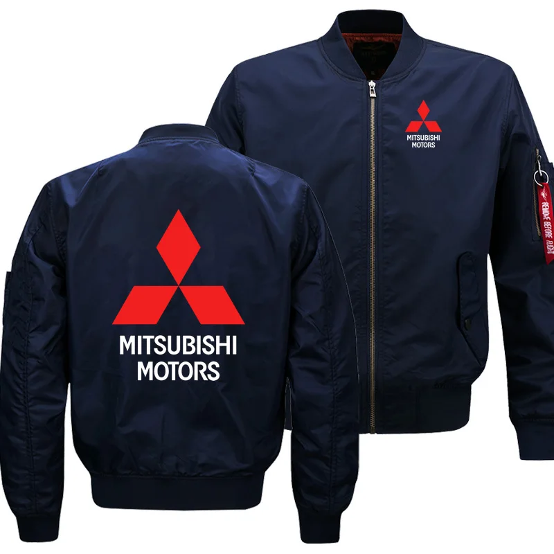 Мужская Летающая куртка Wintter, теплая тонкая куртка Fiy Pilot, мужская толстовка с логотипом Mitsubishi, хип-хоп, Harajuku, мужская куртка, Мужская одежда