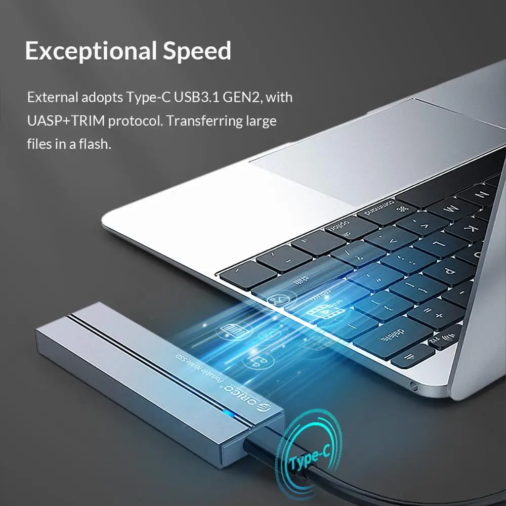  ORICO Externe SSD festplatte 1TB SSD 128GB 256GB 512GB SATA SSD mSATA SSD NVME Tragbare solid State