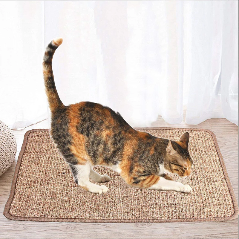 

Cat Scratching Mat Natural Sisal Cat Mat Protection Play Scratcher Pad