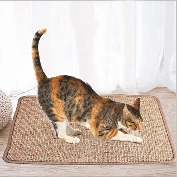 

Cat Scratching Mat Natural Sisal Cat Mat Protection Play Scratcher Pad