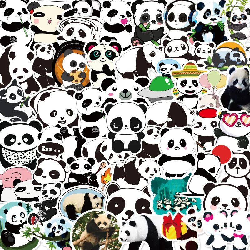 50 unids/set lindo China Panda PVC a prueba de agua pegatinas Diy Scrapbooking diario etiqueta portátil taza decorativos etiqueta papelería