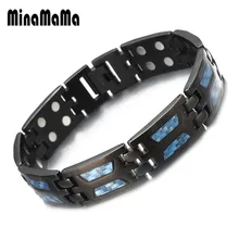 Нержавеющая сталь магнитотерапия здоровья браслет артрит карпальный туннель облегчение боли личности рука браслет для подарок на день рождения