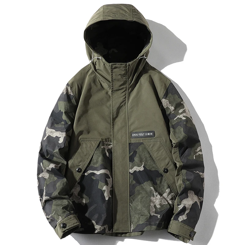 Harajuku Jacket Men Camouflage Hoodie Jacet Spring And Autumn
