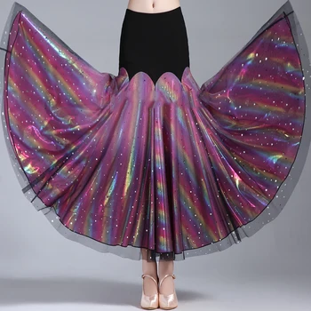 

Adult Ballroom Dancing Skirt Black Flamenco Skirts Belly Dancing Suit Women Waltz Dancing Costumes Ballroom Dress DL5802