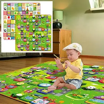 

Newborn Baby Kids Crawl Mat Toddler Crawl Play Game Picnic Mat Letter Alphabet Printing Carpet 200cm x 180cm x 0.5cm