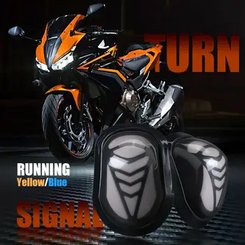

2pcs Motorcycle Turn Signal Flowing Indicators Blinkers Light Accessories