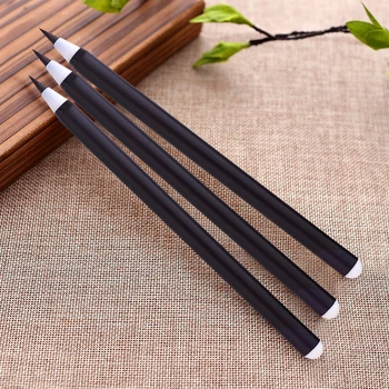 

Deli 2pcs write directly soft brush pen for calligraphy practice school student stationery supplies art drawing brush