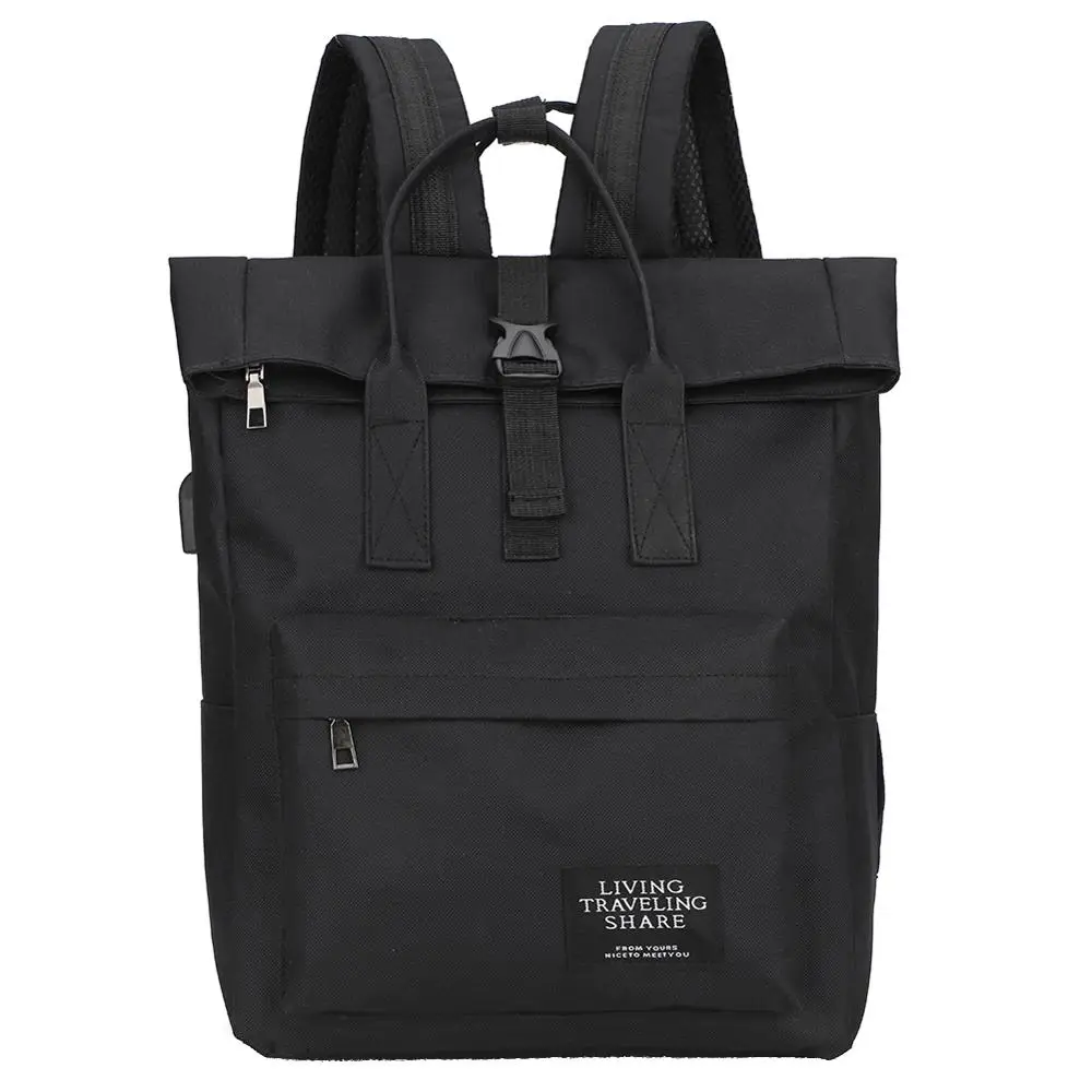 Нейлоновый женский мужской рюкзак большой емкости для ноутбука с usb зарядкой сумки с верхней ручкой Sac A Dos Mochila Feminina Mujer Sac Основной Рюкзак