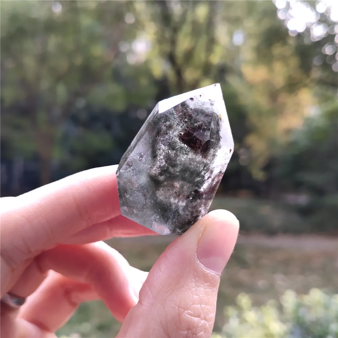 Призрак кристалл остров каменная башня кристаллы Камни Wicca Cristal Pierre Naturelle et Cristaux Природный исцеляющий Декор кварцевые пьедры