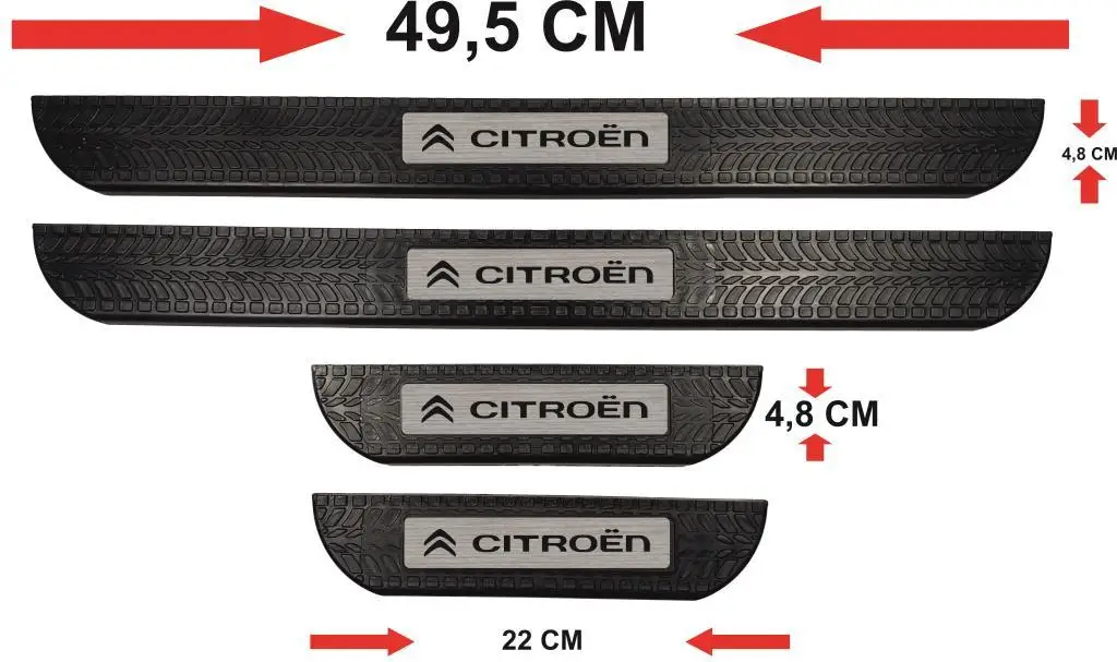 Мягкий порог для двери Citroen ABS Lath 4lü Set | Дом и сад