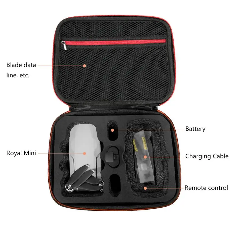 Buy Nylon/PU Leather Storage Box Carrying Case Handbag for DJI Mavic Mini Drone