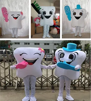 

NEW Advertising Tooth Mascot Costume Doctor of Teeth Dental Care Character Mascot Dress&Amusement Park Outfit Health Education