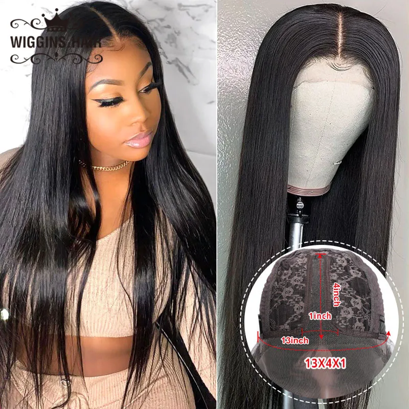 Wiggins 13X4X1 T PART Lace Part Wigs 28 Inch Middle Part Peruvian Straight  Human Hair Wigs PrePlucked With Baby Hair for Woman - AliExpress Hair  Extensions & Wigs