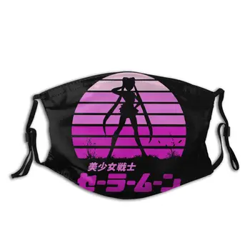

Sailor Moon Reusable Mouth Face Mask Anti Bacterial Dustproof Mask With Filters Protection Cover Respirator Mouth Muffle