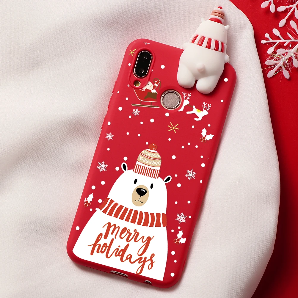 Рождественский чехол для Huawei Y5P Y6P Y7P Honor Play 9A 9S 9C 10i 9 View 10 20 30 Lite Pro 8X 9X Nova 3i 5T Санта