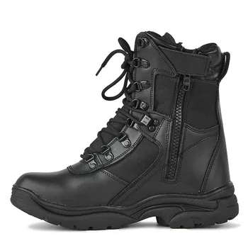 

Spring Bots Breathable Hight-top Zipper Combat Boots Men Tactical Desert Land Warfare Hiking Boots