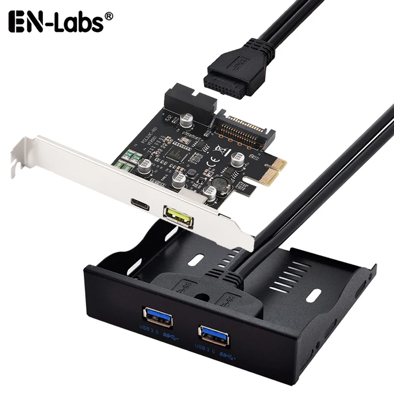 skøjte spejl partikel Pci Express Usb Type C Front Panel | Pci Usb 3.1 Expansion Card - Usb3.1 Usb  C Card W - Aliexpress