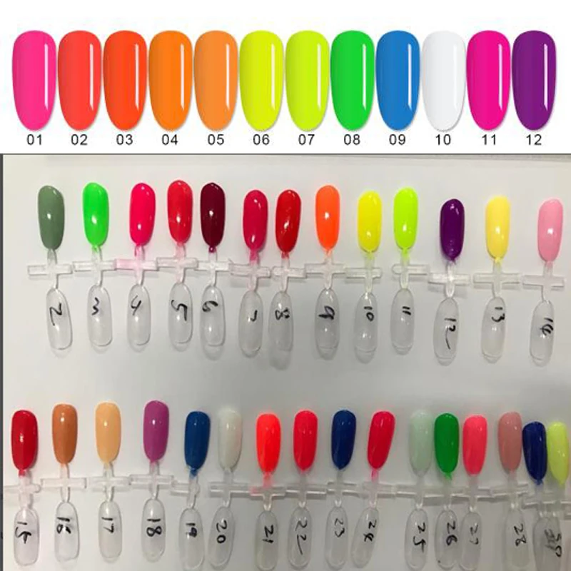 1KG  3-in1 nail acrylic/dip powder Neon Powder collection Future Neon 12 Colors Dip Powder Manicure Nail Dip Powder Colors ,HG43 2