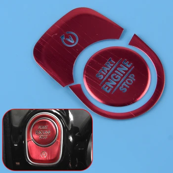 

CITALL Red Metal Car Engine Start Stop Button Switch Sticker Cover Fit for Benz A-Class A220 W177 2019