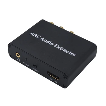 

HDMI ARC Adapter, ARC Audio Extractor with Digital Optical TOSLINK SPDIF/ Coaxial and Analog 3.5mm L/R Stereo Audio Converter fo