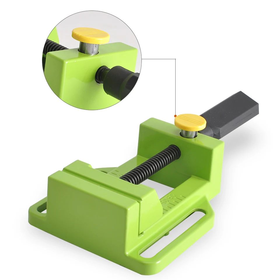 

Aluminum Alloy Flat Vise For Electric Drill Stand Tongs Mini Home Use Flat Tongs Bench Vise