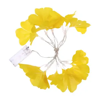 

Ginkgo Biloba Maple LED String Lamp Battery Fairy Light Environmental Protection and Energy Saving Party Wedding Home Decor