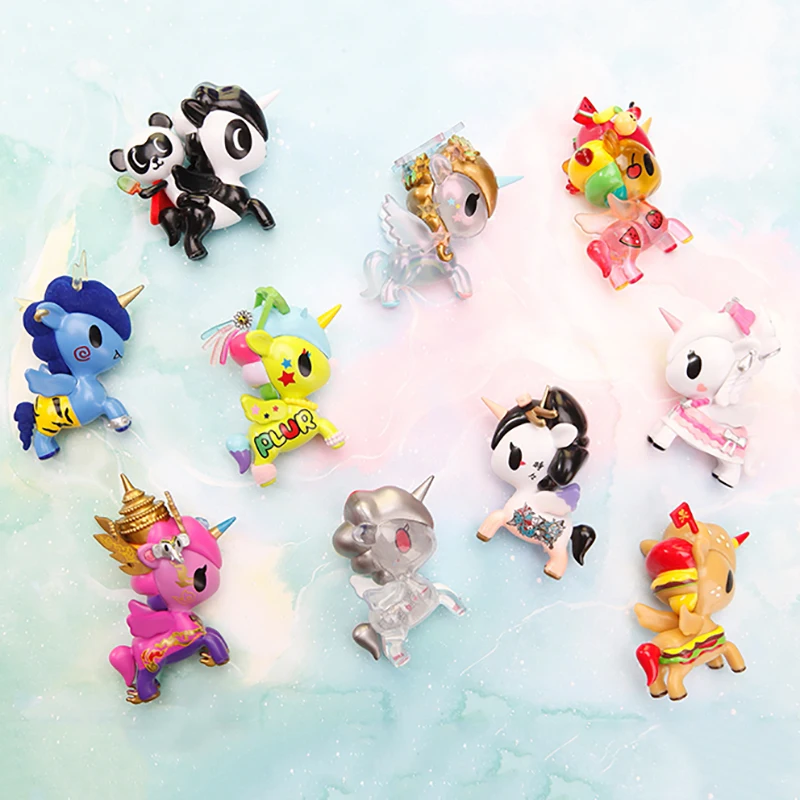 Оригинальный Tokidoki Единорог 7 го поколения глухая коробка аниме фигурка игрушка с